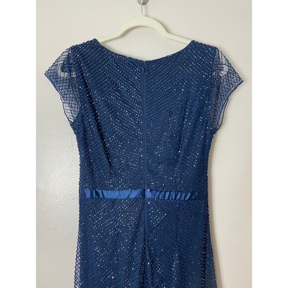 ADRIANNA PAPELL DRESS GOWN 6 MOTHER OF THE BRIDE FORMAL EVENING BRIDESMAID - Picture 11 of 15